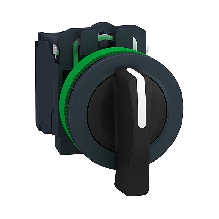 Comutador Faceado Ø30Mm Plástico, 3 Posições Fixas, Manopla Longa, Preto, 2Na XB5FJ33 SCHNEIDER