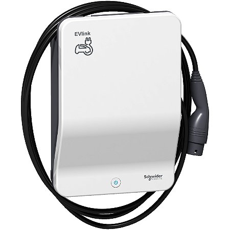 Carregador Veicular Evlink Smart Wallbox - 22 Kw - Cabo T2 Acoplado - Chave EVB1A22PCKI SCHNEIDER