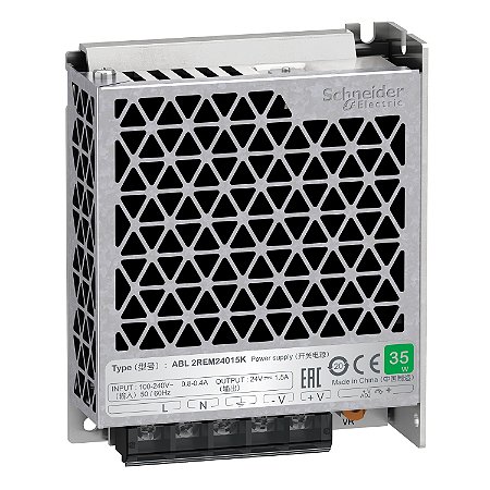 Fonte De Alimentação Chaveada - 24 Vdc - 35 W - 1.5 A - 110/220 Vac - Monofásica ABL2REM24015K SCHNEIDER