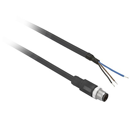 Cabo Com Conector M8 Reto 3 Pinos 2M Macho XZCP2737L2 SCHNEIDER