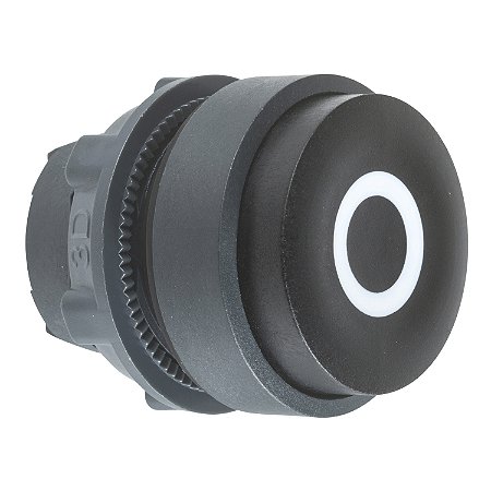 Cabeçote Para Botão Ø22Mm Plástico, Saliente, Retorno Por Mola, Preto, "O" ZB5AL232 SCHNEIDER
