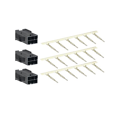Jogo De Conectores Potencia Servomotor Bch2 Sem Freio Conexao Plastico VW3M5D1A SCHNEIDER