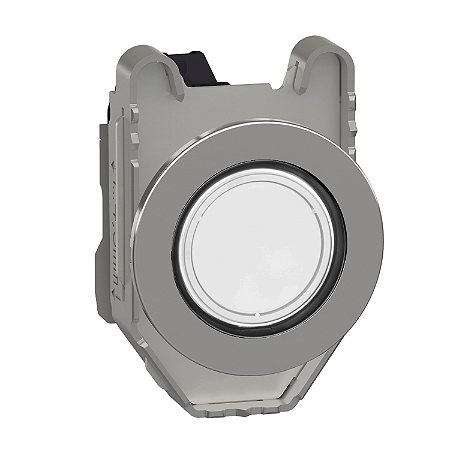 Pilot Light Flush Mounted, Metal, White, Ø30, Plain Lens With Integral Led, 110…120 V Ac XB4FVG1 SCHNEIDER