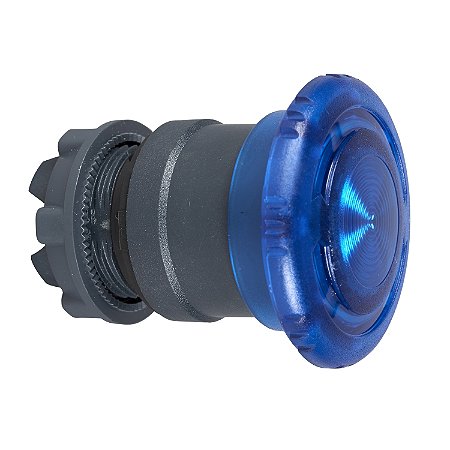 Cabecote Para Botao 22Mm Plastico Luminoso Emerg Led Azul ZB5AW763 SCHNEIDER