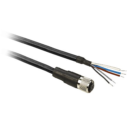 Pre-Wired Connectors Xz - Straight Female - M12 - 5 Pins - Cable Pur 5M XZCP11V12L5 SCHNEIDER