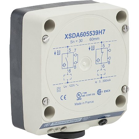 Sensor Indutivo Retangular Ca 60Mm Borne 1 XSDA605539H7 SCHNEIDER