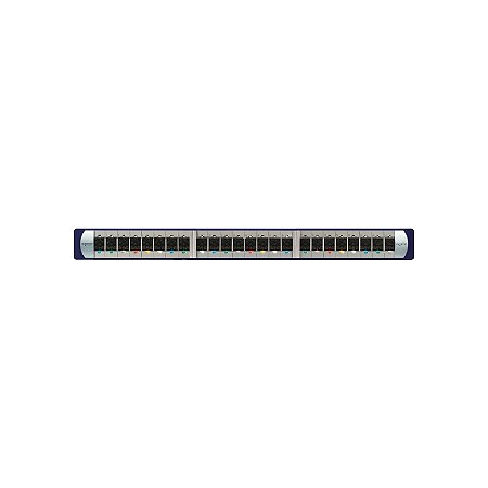 Patch Panel Carregado Cat6 Bluelink Utp 191U 24P Keystone ACTPP6U24NSS_S SCHNEIDER