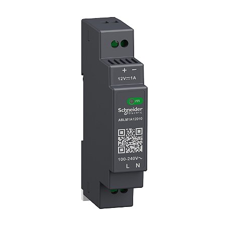 Fonte De Alimentação - 12 Vdc - 1 A - 12 W - 100/240 Vac - Monofásica ABLM1A12010 SCHNEIDER