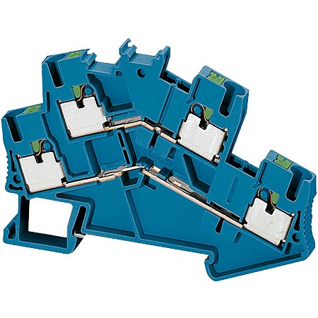 Conector Pressao 2 Niveis 2.5Mm 4 Pontos Azul NSYTRP24DBL SCHNEIDER