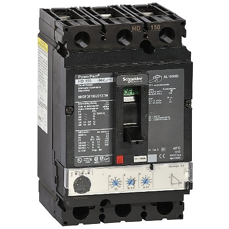 Powerpact Multistandard - H-Frame - 150 A - 65 Ka - Micrologic 3.0 Trip Unit NHGF36150U31XTW SCHNEIDER