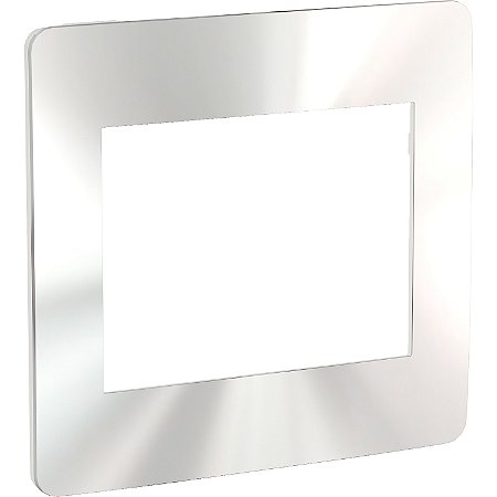 Orion - Cover-Frame 4X4 - 6 Modules - White / Chrome Gloss S732203429 SCHNEIDER