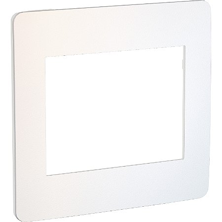 Orion - Cover-Frame 4X4 - 6 Modules - White / Chrome Soft S732203409 SCHNEIDER