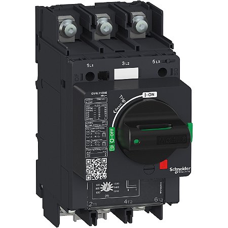 Motor Circuit Breaker, Tesys Gv4, 3P, 50 A, Icu 25 Ka, Magnetic, Lugs Terminals GV4L50B6 SCHNEIDER
