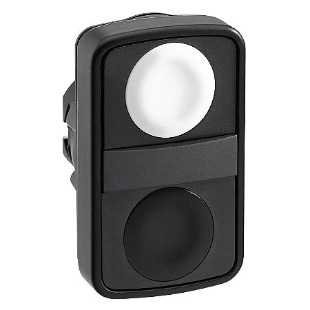 Cabeçote Para Botão Duplo Ø22Mm Plástico, Retorno Por Mola, Branco, Preto ZB5AA7120 SCHNEIDER