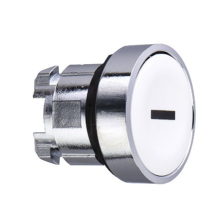 Cabeçote Para Botão Ø22Mm Metálico, Faceado, Retorno Por Mola, Branco, "I" ZB4BA131 SCHNEIDER