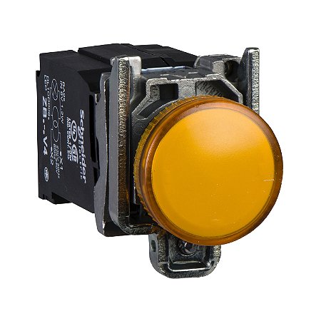 Sinalizador Modular Ø22Mm Metálico, Com Lâmpada Ba9S, Amarelo, 110V XB4BV35 SCHNEIDER
