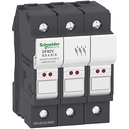 Porta Fusivel Com Indutor Tripolar 25A 8.5X31.5 DF83V SCHNEIDER