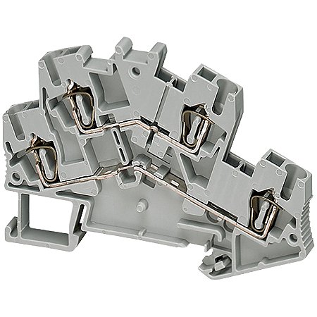 Conector Mola 2 Niveis 4Mm2 4 Pontos Azul NSYTRR44DBL SCHNEIDER