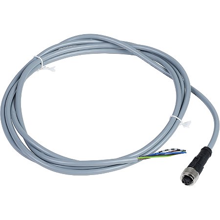 Cabo Pvc 5 Pinos Com Conector M12 Femea Reto 2 Metros XZCPV1164L2 SCHNEIDER
