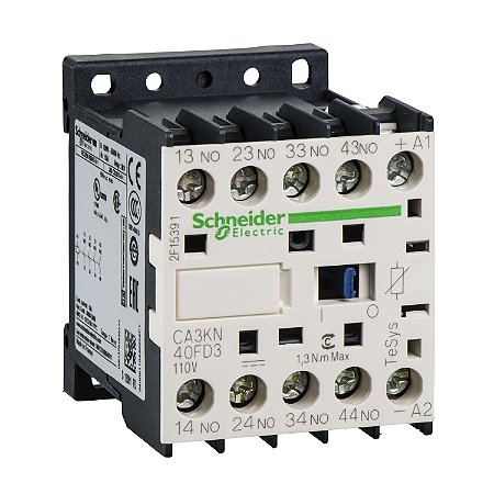 Contator Auxiliar Tesys K 4Na 110Vcc Com Supressor CA3KN40FD3 SCHNEIDER