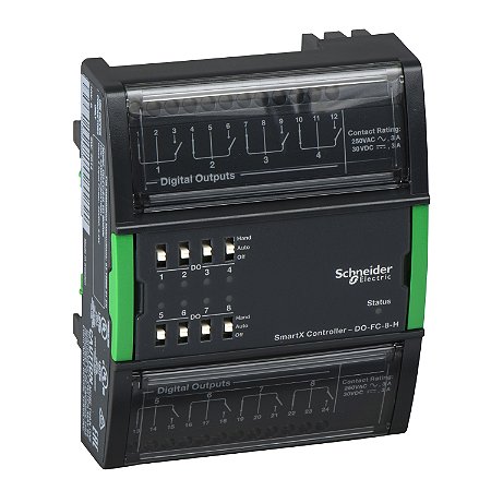 Módulo De Expansão Smartx Do-Fc-8-H - 8 Saídas Digitais (Form C) - Interruptores De Controle Manual SXWDOC8HX10001 SCHNEIDER