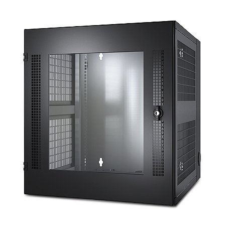 Netshelter Wx, De 13 U, Com Trilho Para Montagem Vertical Com Perfuração Roscada E Porta Frontal De Vidro, Negro AR100 SCHNEIDER