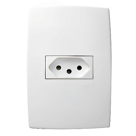 Tomada 2P+T Padrão Brasileiro 4X2 Hor Plus Br 10A 615080 Pial