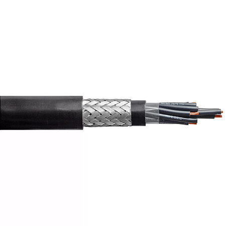 Cabo Controle PVC 1KV 2 X 0,5MM Blindagem Trança De Cobre 105CMB02CL5FR Poliron