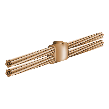 Molde Para Solda Exotérmica Cabo 25Mm2 A Cabo 25Mm2 PPS25.25-2 Exosolda