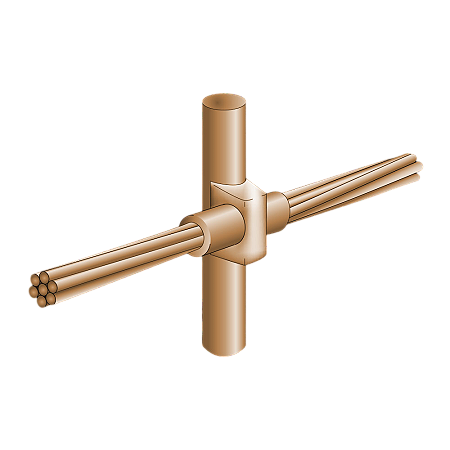 Molde Para Solda Exotérmica Cabo 25Mm2 A Haste 1/2" HCL1/2.25-5 Exosolda