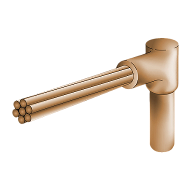 Molde Para Solda Exotérmica Cabo 70Mm2 A Haste 1/2" HCJ1/2.70-3 Exosolda