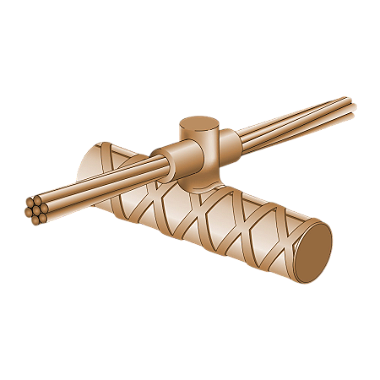 Molde Para Solda Exotérmica Cabo 50Mm2 A Ferro De Construção 1/2" MCX1/2.50-8 Exosolda