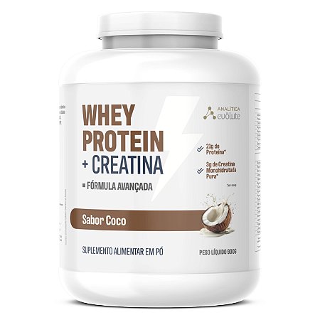 Whey Protein com Creatina Sabor Coco