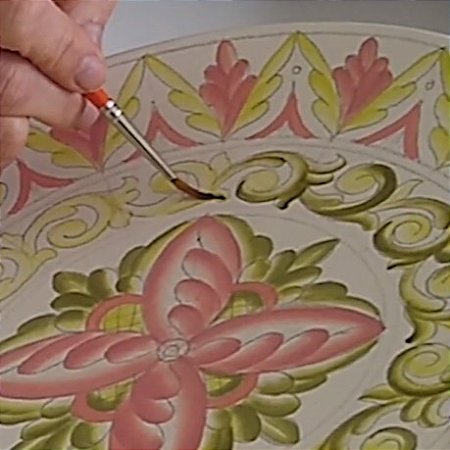 Aula Online de pintura em cerâmica - Italiano Vinho