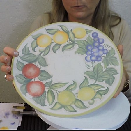 Aula Online de pintura em cerâmica - Frutas