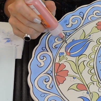 Aula Online de pintura em cerâmica - Iznik Turco