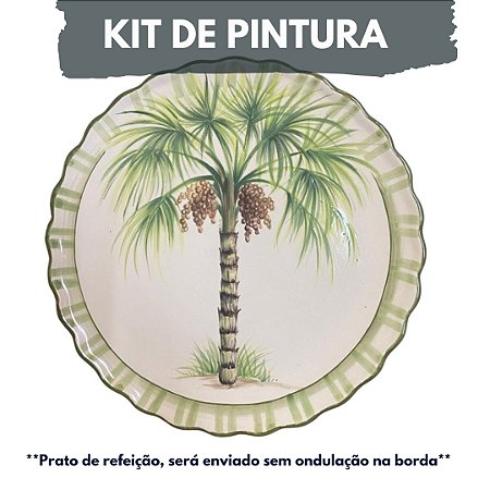 Kit de Pintura em Cerâmica - Coqueiro