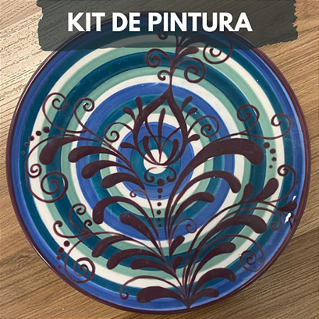 Kit de pintura em cerâmica - Mandala