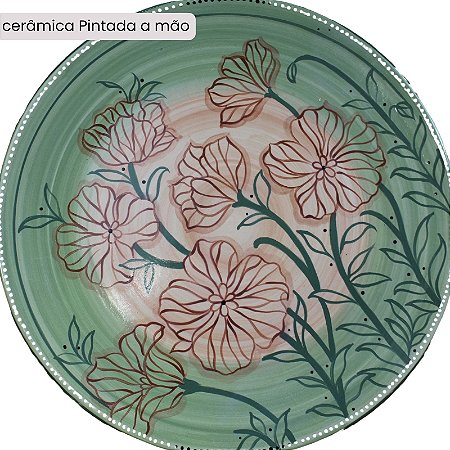 Peça feita à mão por Paula Rizzo - Floral