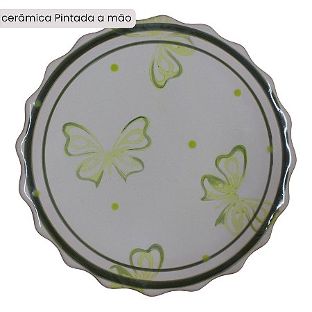 Peça feita à mão por Paula Rizzo - borboletas