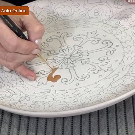 Aula Online de pintura em cerâmica - Italiano (Aula Clube Avulso)