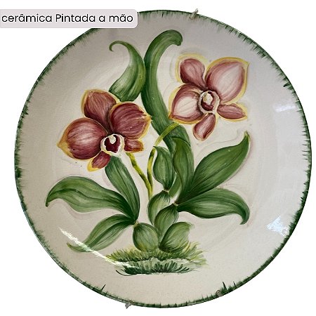 Peça feita à mão por Paula Rizzo - Orquídeas
