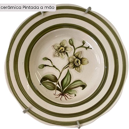 Peça feita à mão por Paula Rizzo - Orquídea Exótica