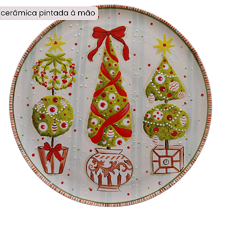 Prato de refeição - Natal #10 trio