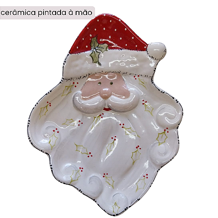 Petisqueira de papai noel barba