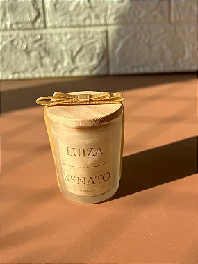 Kit 10 velas aromatizadas 60g com laço - Personalizadas