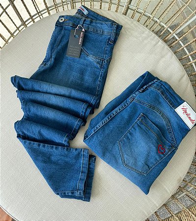 Calça All Jeans Cintura Alta Clara Plus Size