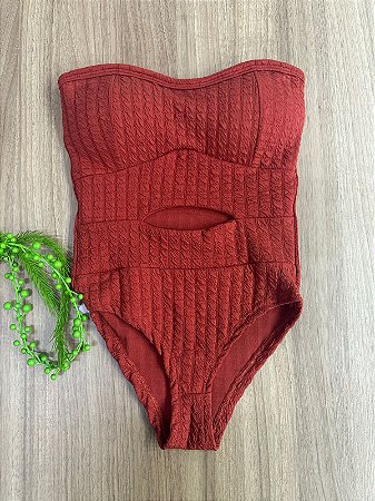 Body Feminino Tomara Que Caia Canelado Anarruga