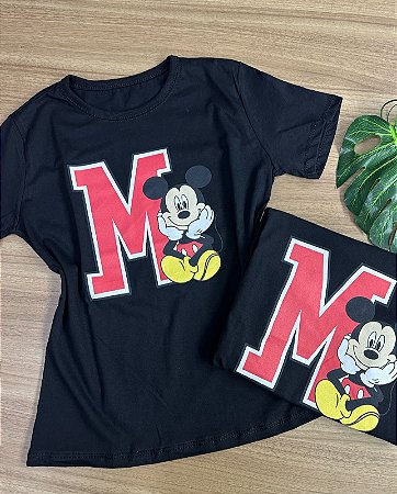 T-shirts Mickey preto