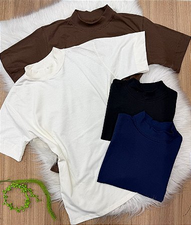 Blusa Manga Gola Algodão